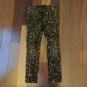 Joes skinny leopard jeans